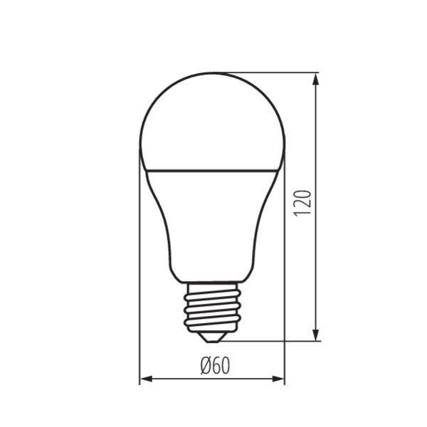LAMPA LED SMD GLS A60 13W 360 ST. E27 230V 4000K 1520 lm klasa E