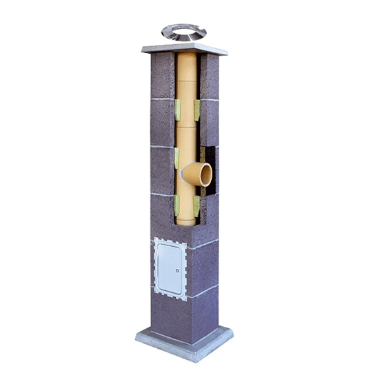 Komin systemowy LEIER BASIC z wentylacją fi 20 cm, 6 m