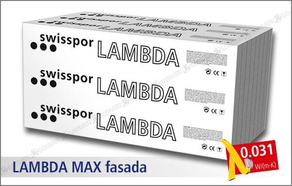Styropian LAMBDA MAX GRAFIT FASADA EPS 031 8 cm