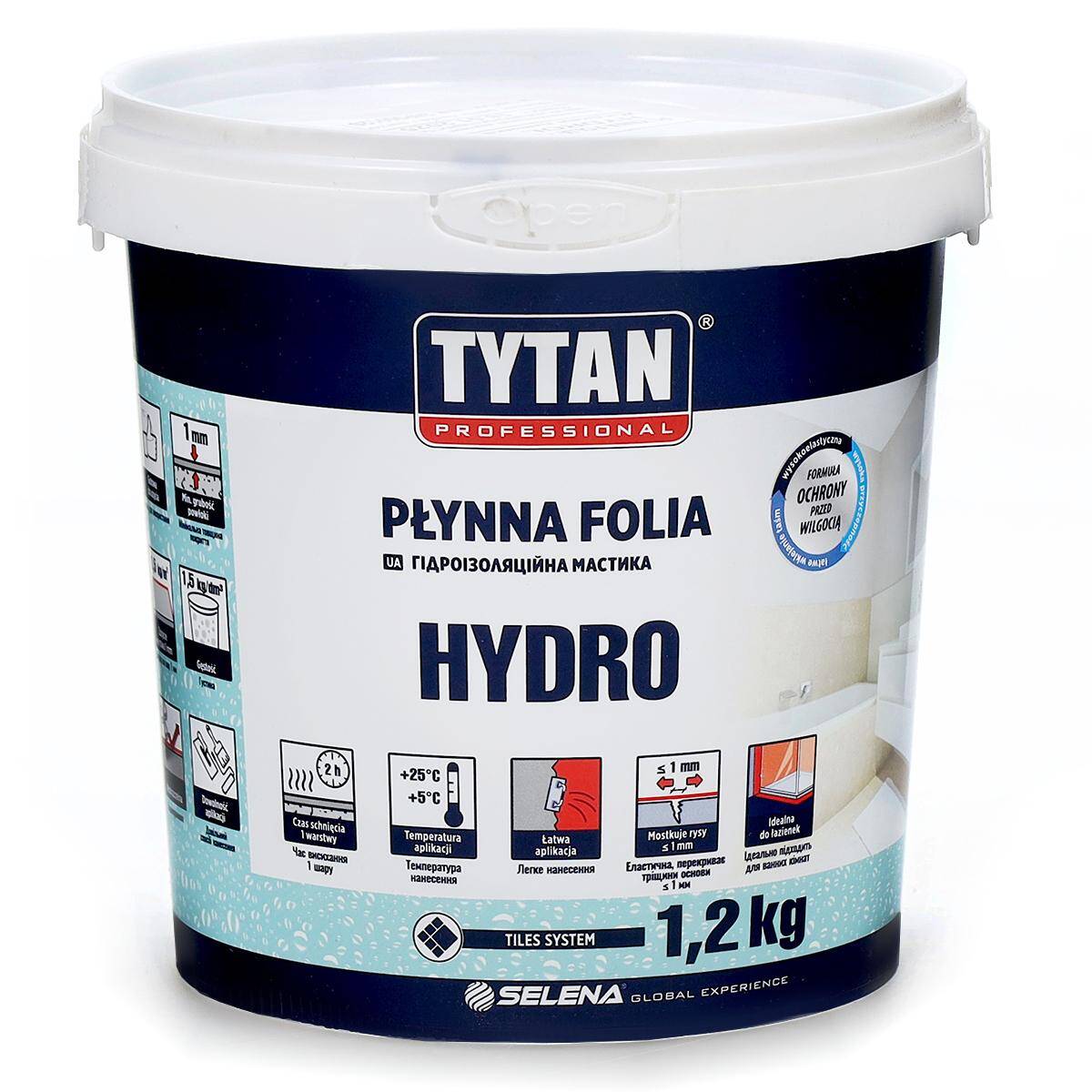 Folia w płynie HYDRO 1,2 kg szary TYTAN Professional