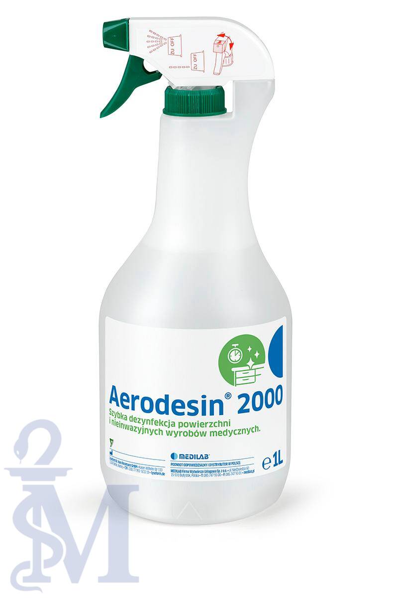 AERODESIN 2000 1L preparat do szybkiej dezynfekcji powierzchni oraz wyrobów medycznych