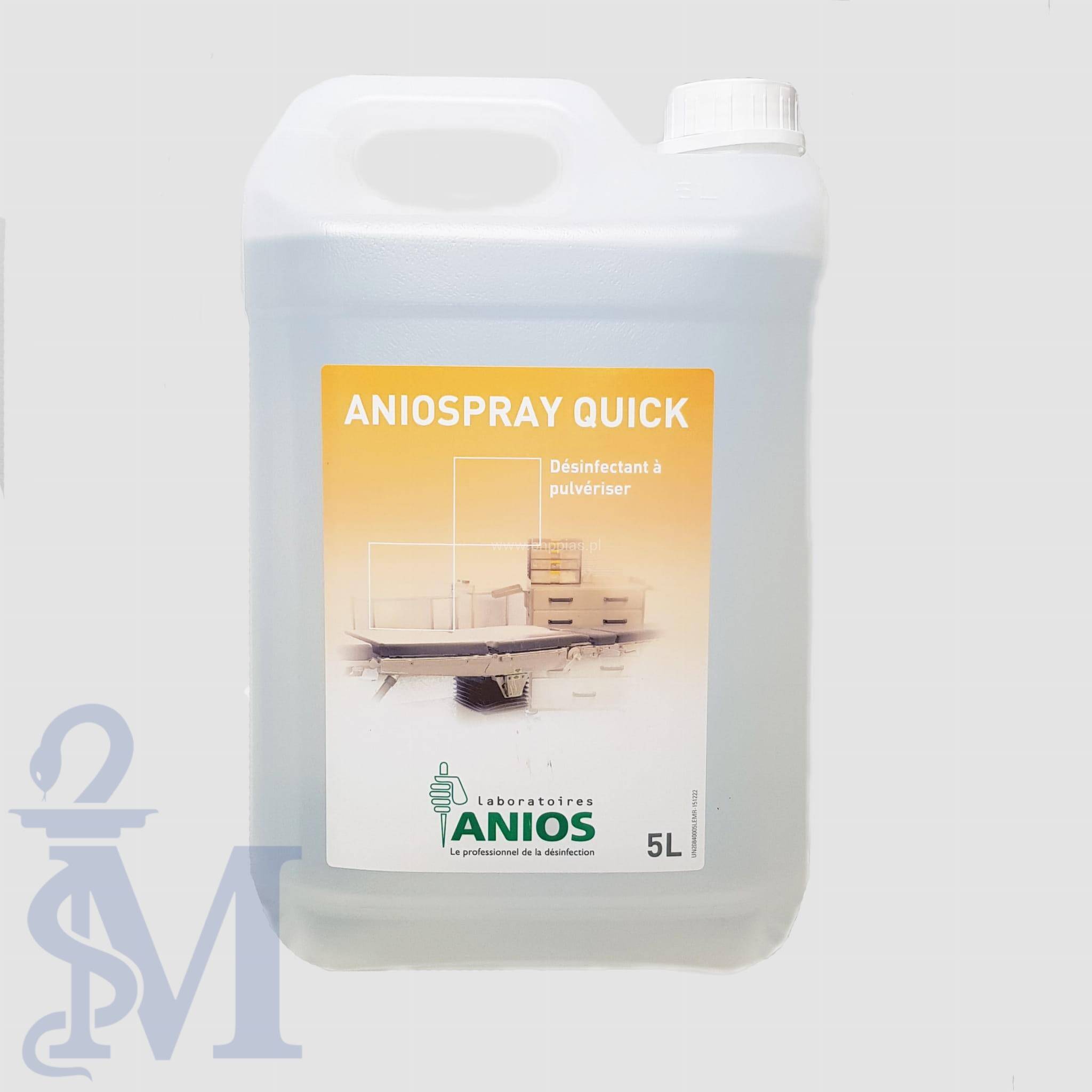 ANIOSPRAY QUICK 5L - preparat do dezynfekcji powierzchni oraz wyrobów medycznych