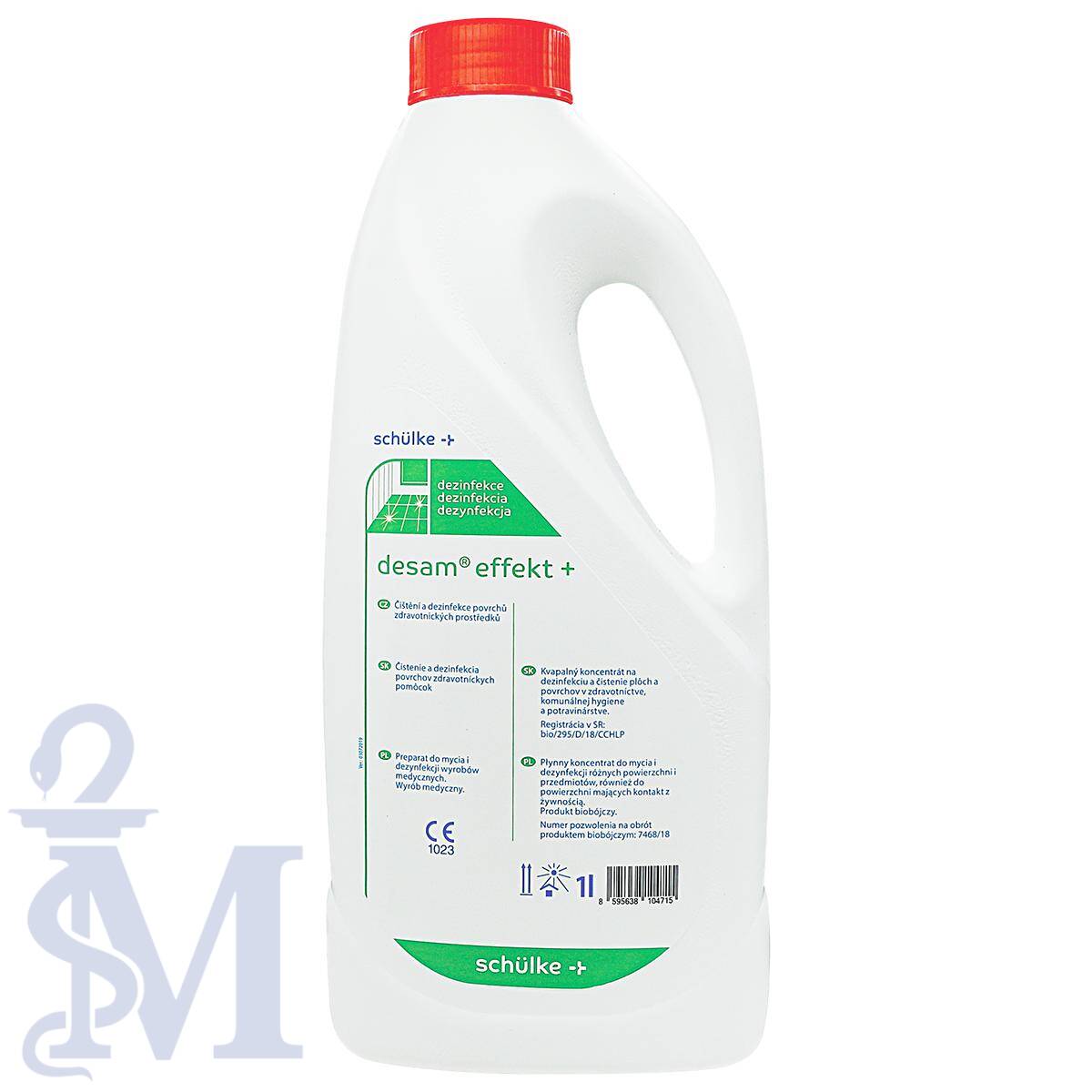DESAM EFFEKT 1L -Koncentrat do mycia i dezynfekcji powierzchni i  wyrobów medycznych Schulke