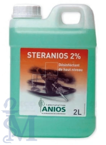 STERANIOS 2% ANIOS 5L - dezynfekcja wyrobów medycznych wrażliwych na wysoką temperaturę - likwiduje Spory