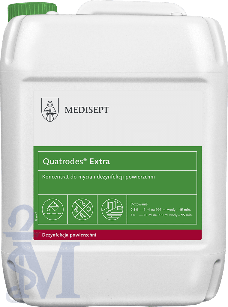 QUATRODES EXTRA 5L  - Koncentrat do mycia i dezynfekcji powierzchni - Medisept