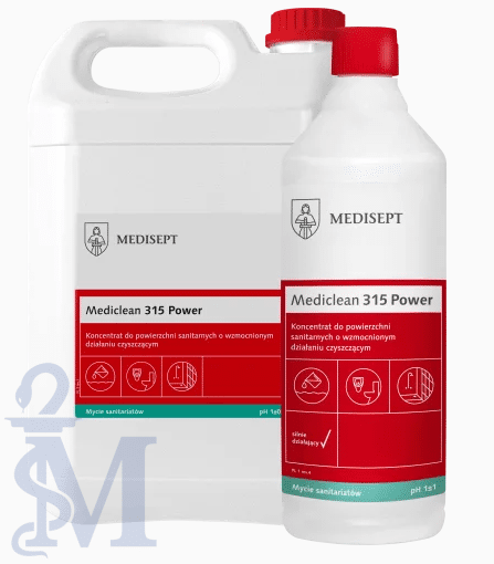 MEDICLEAN MC315 POWER 5L - Koncentrat do powierzchni sanitarnych o wzmocnionym działaniu czyszczącym