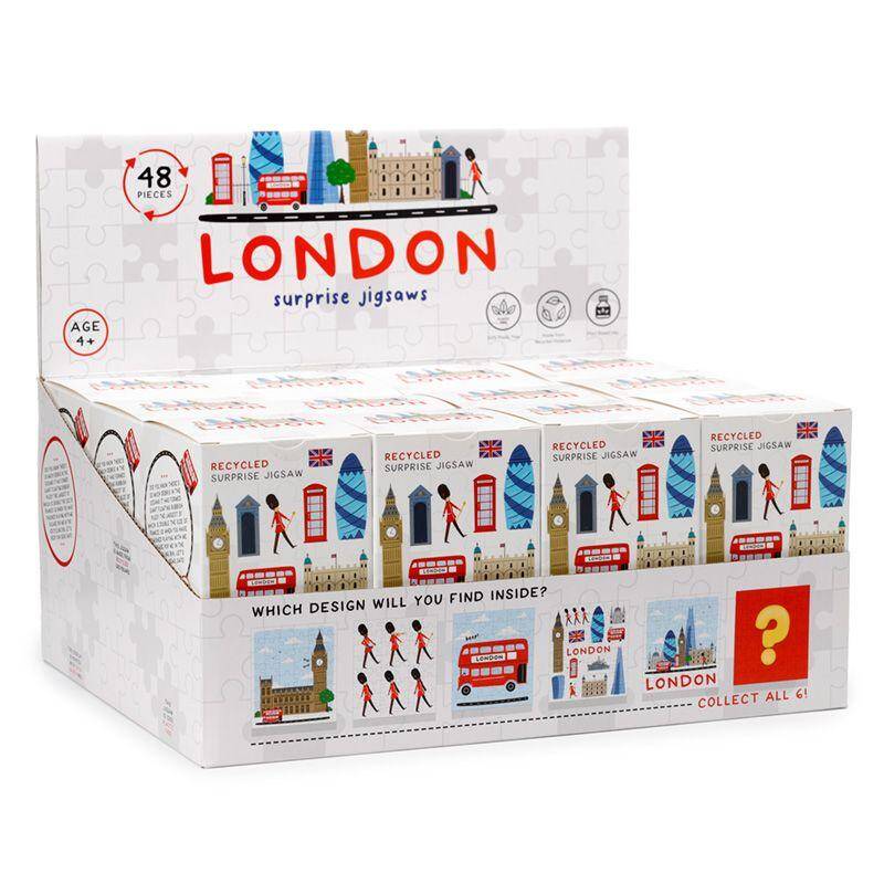 Puzzle dla dzieci, 48-częściowe – papier z recyklingu– Ikony Londynu Niespodzianka surprise