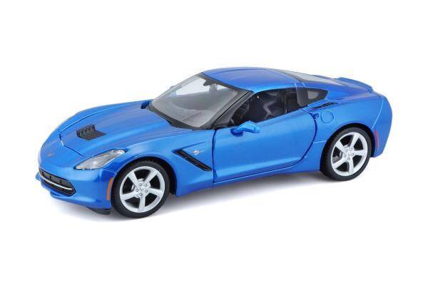 MAISTO 31505 Corvette Sting Coupe 2014 niebieski 1:24