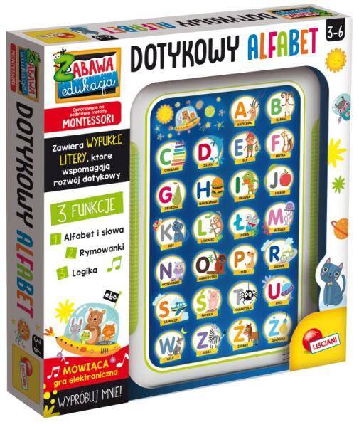Montessori Elektroniczny dotykowy alfabet /  tablet  LISCIANI