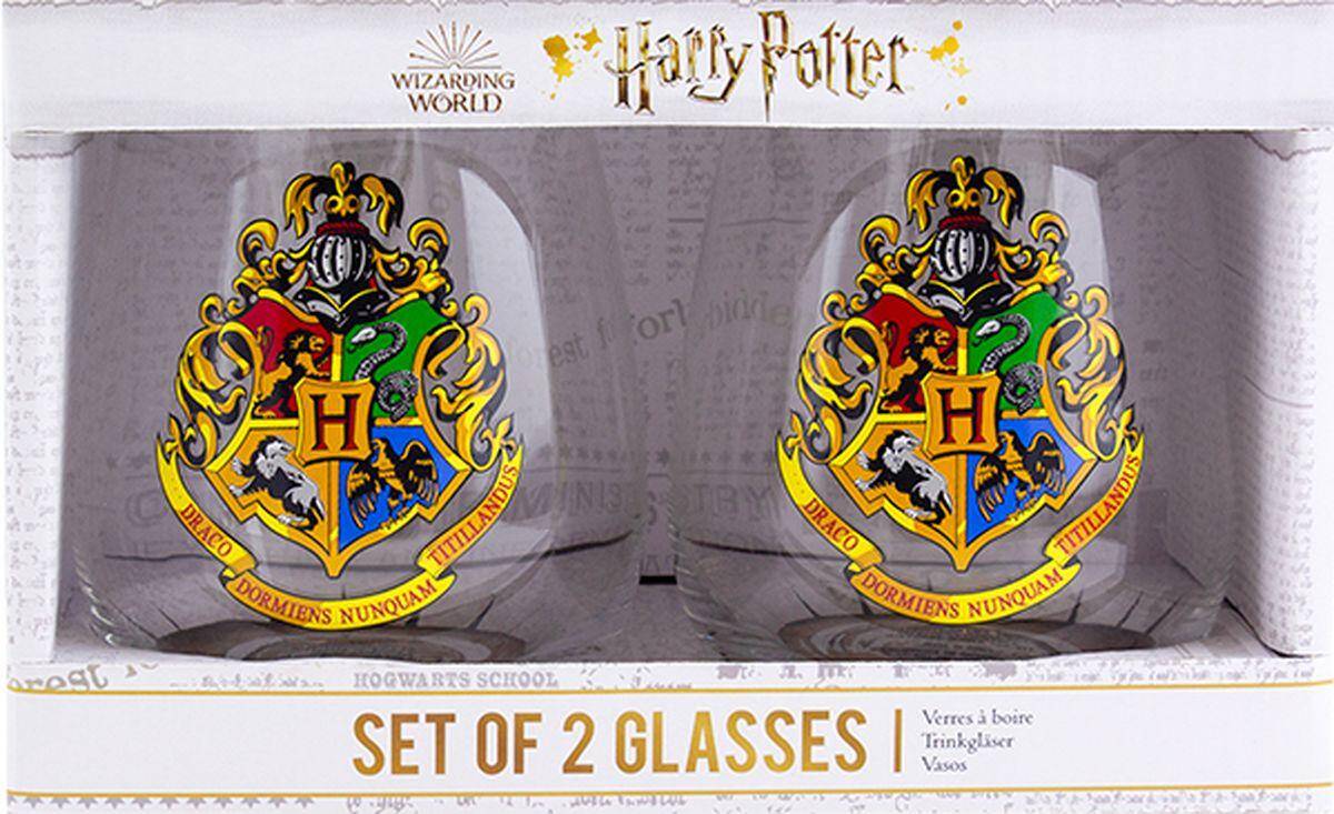 Zestaw 2 szklanek Harry Potter Hogwart