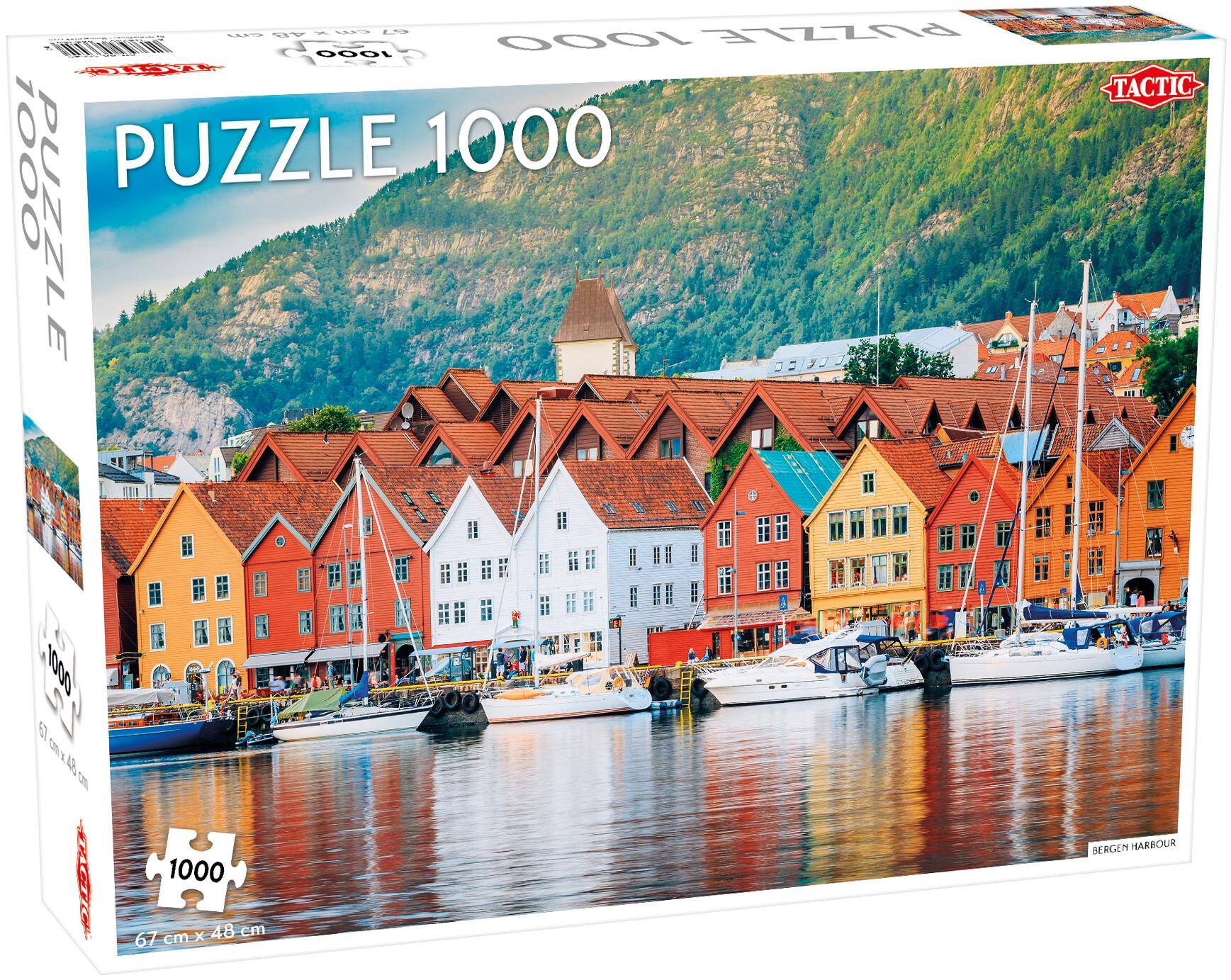 Puzzle 1000 Around the World Northern Stars Bergen Harbour