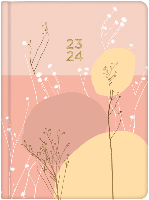 Kalendarz 2023/2024 B6 tygodniowy 18MC różowy