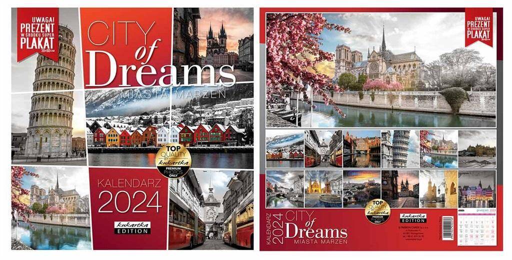 Kalendarz 2024 classic q city of dreams