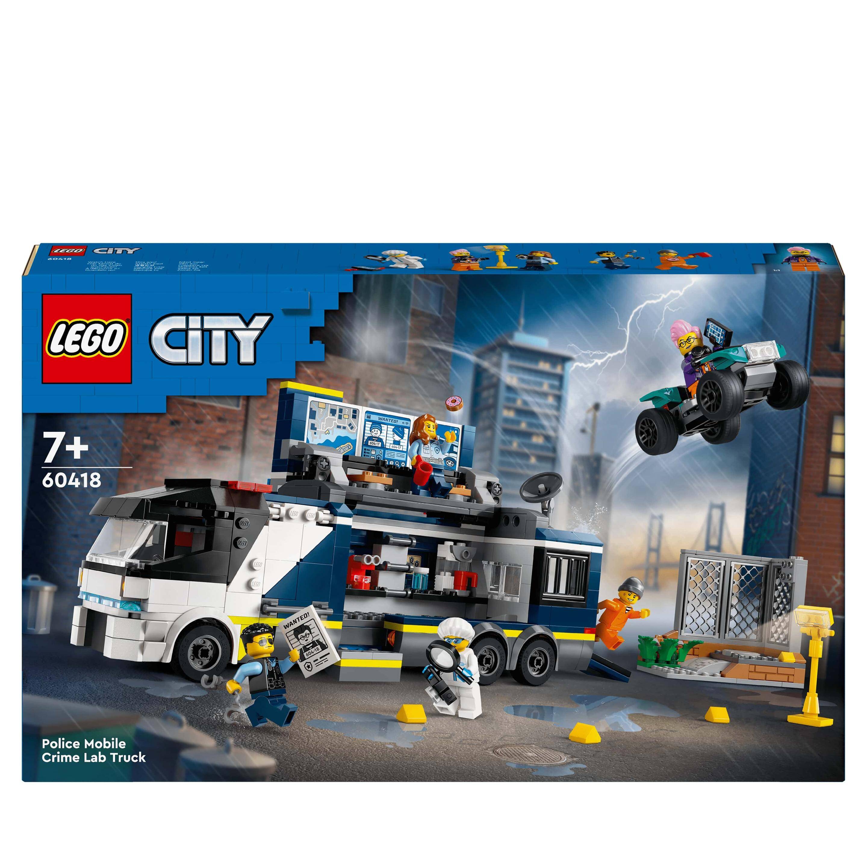 LEGO® 60418 CITY Policyjna ciężarówka z laboratorium p3. 674 elemenety