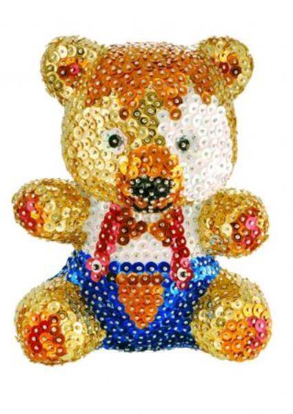 3D sequin Teddy 0502 GLOB