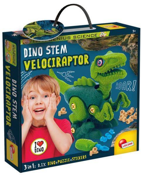I'm a Genius Mały Geniusz Dino Stem Velociraptor LISCIANI