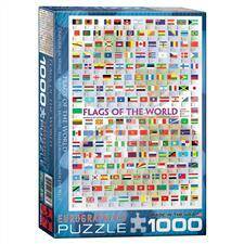 Puzzle 1000 Flagi Świata
