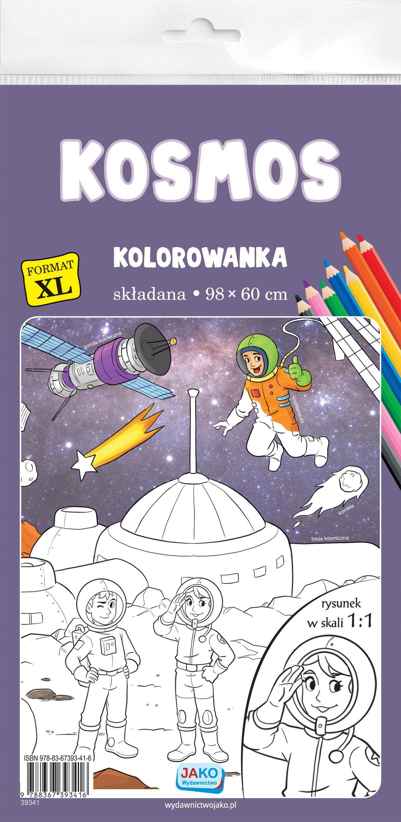 Kolorowanka XL kosmos