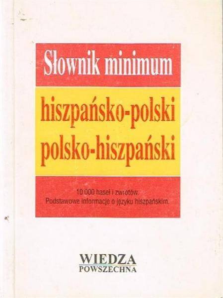Słownik minimum polsko-hiszpański, hiszpańsko-polski