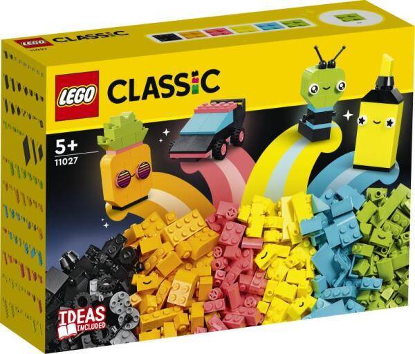 LEGO ®Classic Kreatywna zabawa neonowymi kolorami 11027 (333 el.) 5+