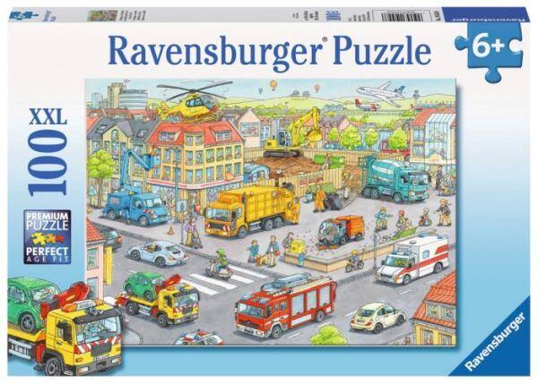 Puzzle 100el XXL Pojazdy w mieście 105588 RAVENSBURGER p6