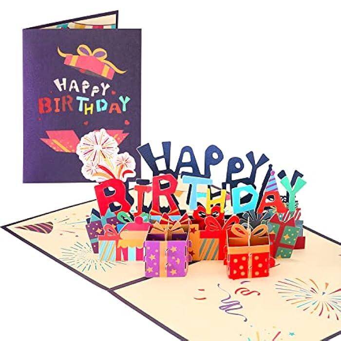 Wyskakująca kartka urodzinowa 3D (urodziny)