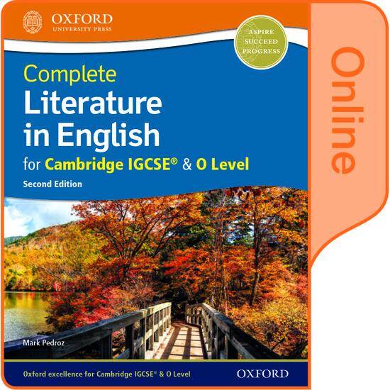 Complete Literature in English for Cambridge IGCSE & O Level: Online Student Book (Second Edition)