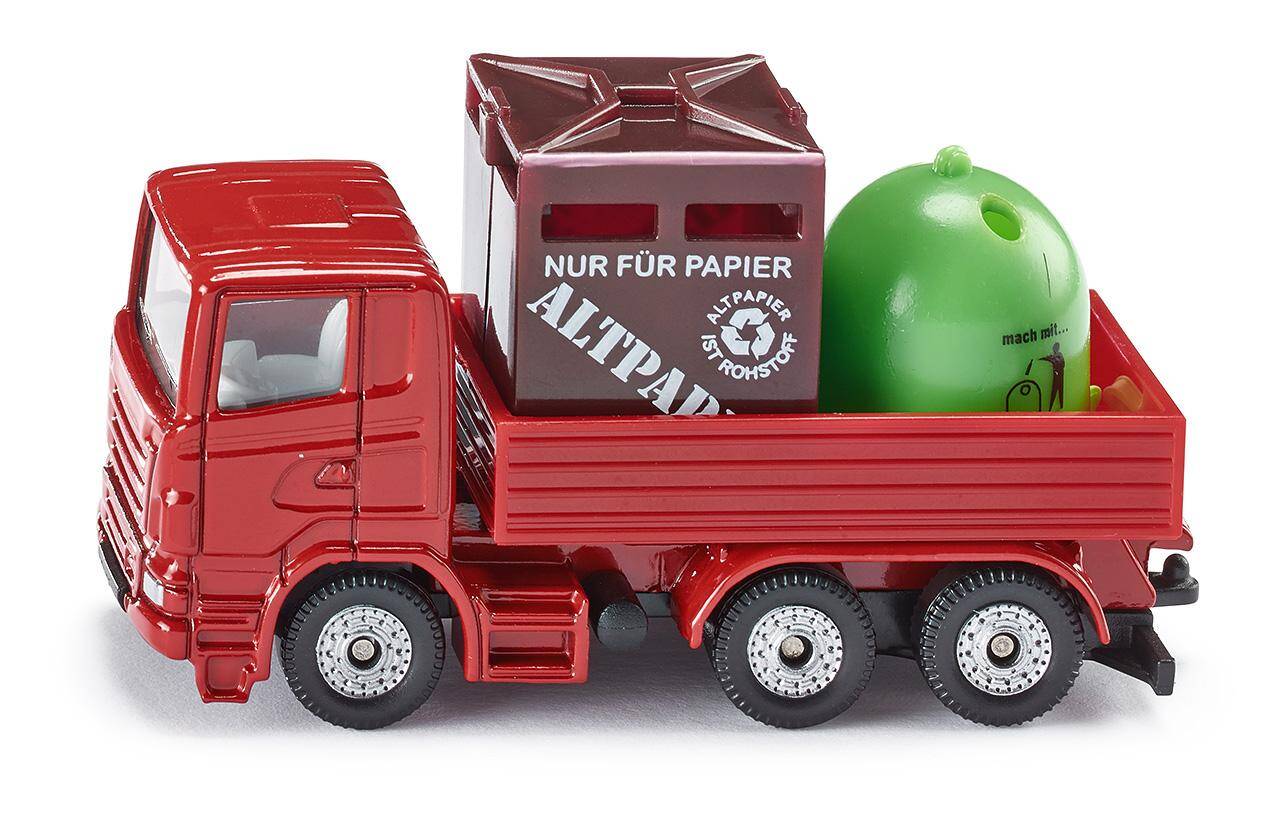 Siku Super: Seria 08 - Ciężarówka z pojemnikami na odpady
