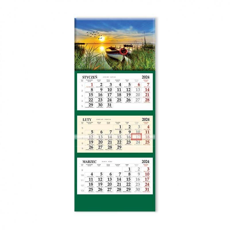 Kalendarz 2023 Trójdzielny SB6 Storczyk