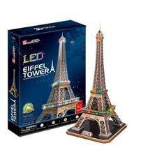 Puzzle 3D LED Eiffel Tower 82 elementy