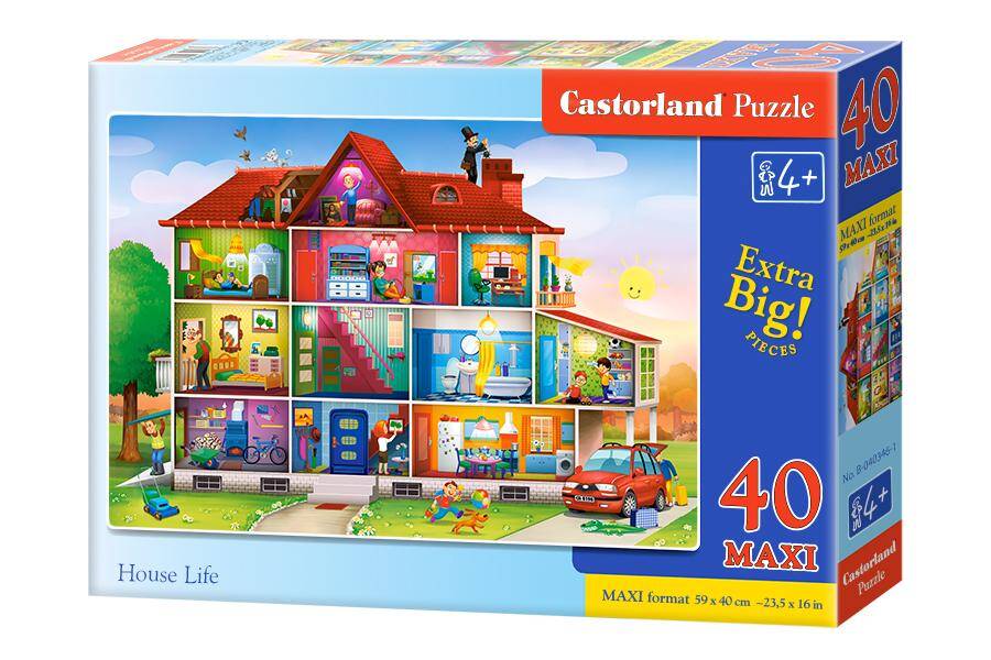 Puzzle 40 Maxi Życie w domu B-040346-1