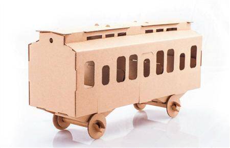 Wagon- model do składania z kartonu