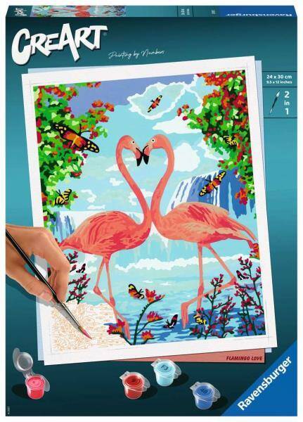 Malowanka CreArt: Zakochane flamingi 289912 RAVENSBURGER
