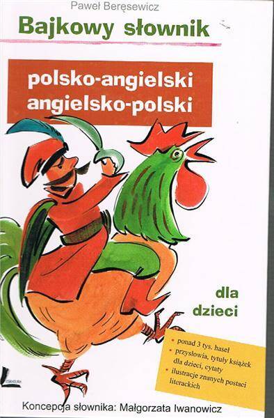 Bajkowy słownik polsko-angielski angielsko-polski dla dzieci