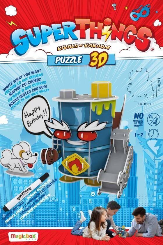 Puzzle 3D SuperThings Figurka (Mr. King)