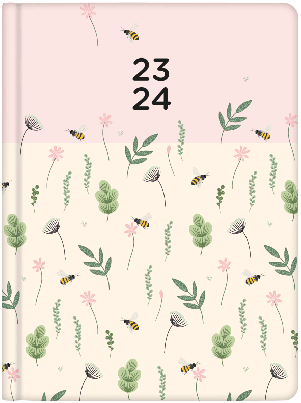 Kalendarz 2023/2024 B6 tygodniowy 18MC pszczoły