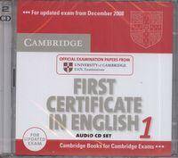 Cambridge First Certificate in English 1 for updated exam Audio CDs (2)
