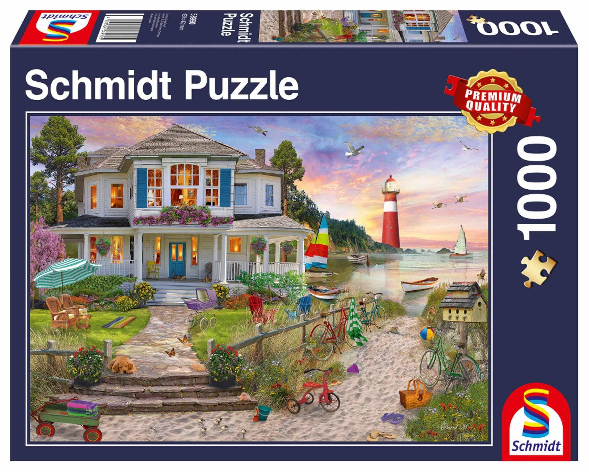 Puzzle 1000 PQ Dom na plaży 110828