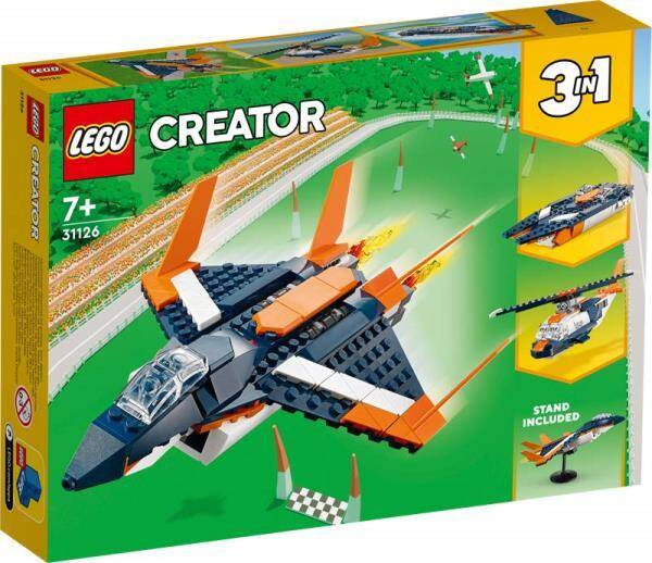LEGO ®CREATOR Odrzutowiec naddźwiękowy 3w1 31126 (215 el.) 7+