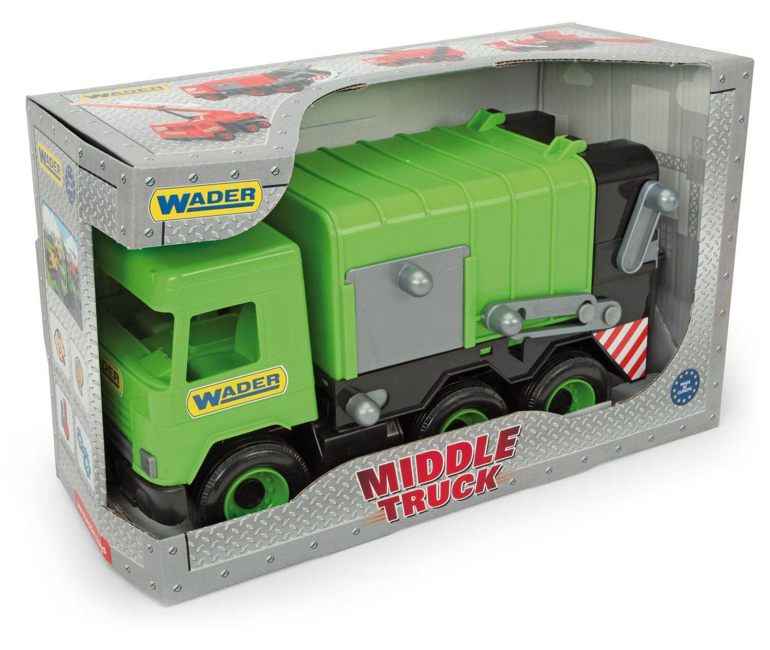 Śmieciarka zielona Middle Truck 32103