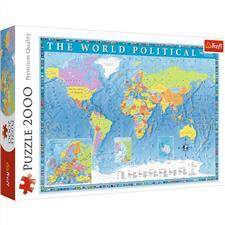Puzzle Polityczna mapa świata 2000 elementów