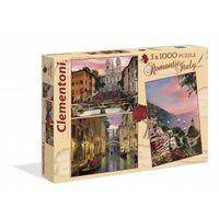 Puzzle 3x1000 Romantyczna Italia