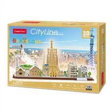 Puzzle 3D City Line Barcelona 186 elementów