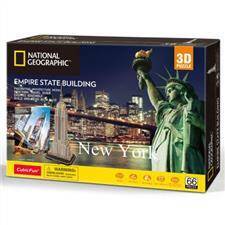 Puzzle 3D National Geographic Empire State Building 66 elementów