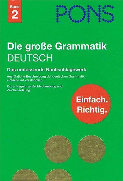 Die große Grammatik Deutsch PONS