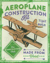 Aeroplane Consrtuction KIT (z serii: zabawki drewniane)