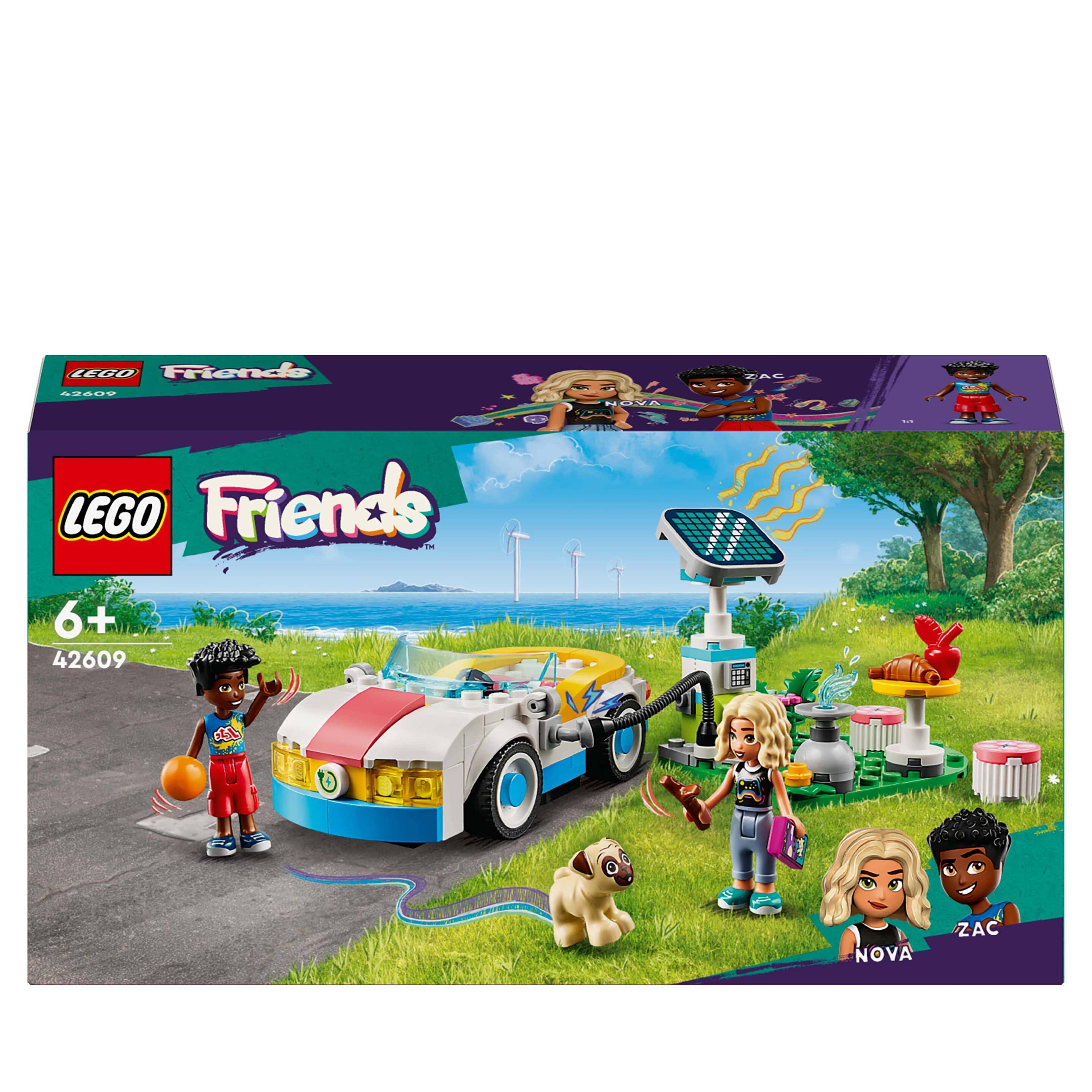 LEGO® 42609  FRIENDS Samochód elektryczny i stacja ładowania p4. 170 elementów.
