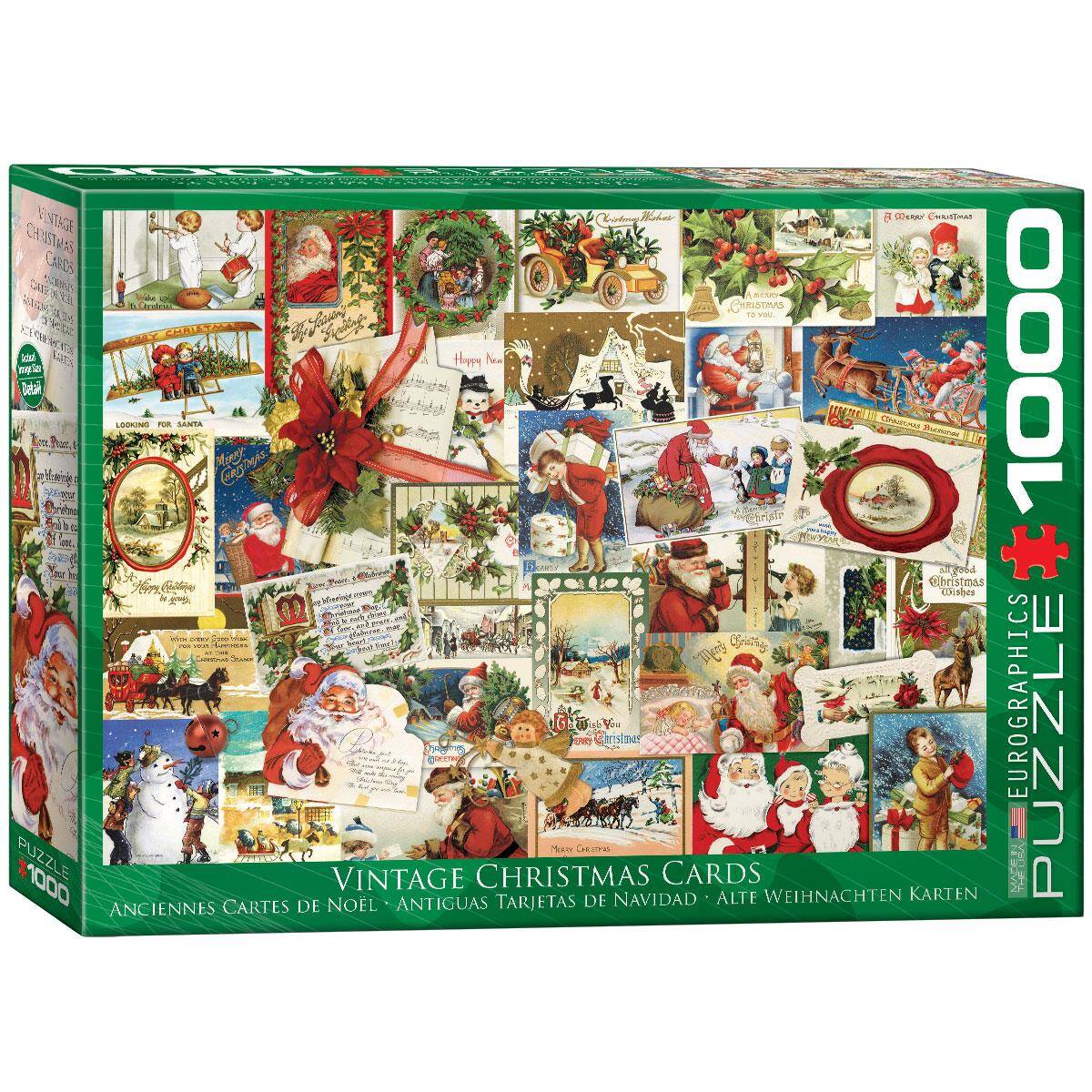 Puzzle 1000 Vintage Christmas Cards 6000-0784