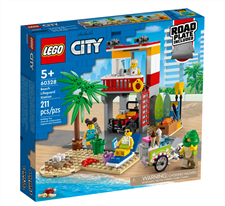 LEGO ®CITY Stanowisko ratownicze na plaży 60328 (211 el.) 5+