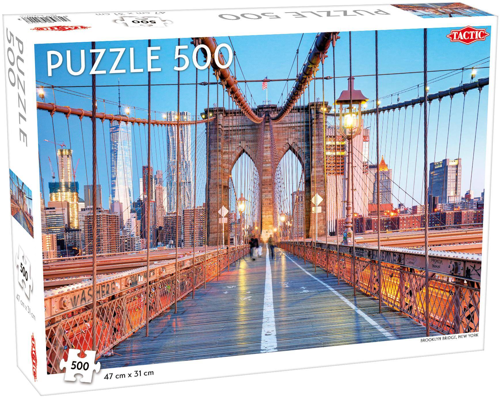 Puzzle 500 Around the World Brooklyn Bridge New York